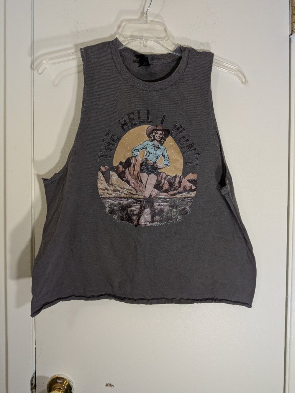 "The Hell I Won't" Western Graphic Tee Shirt